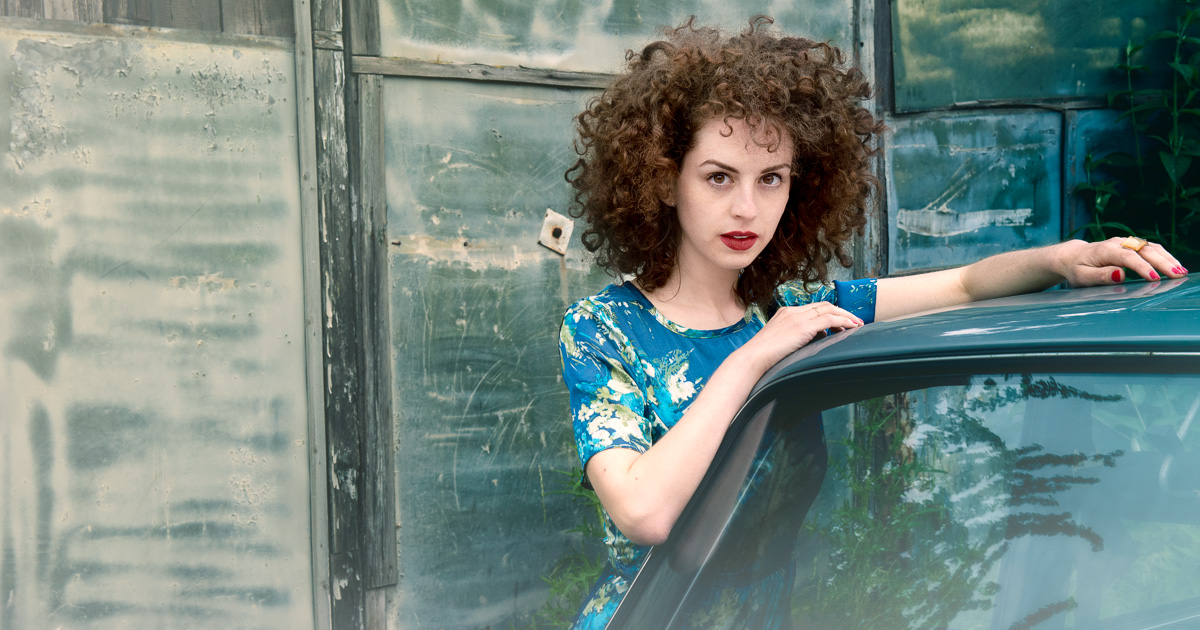 Hannah and a vintage car by Wilson and Lewis Photography