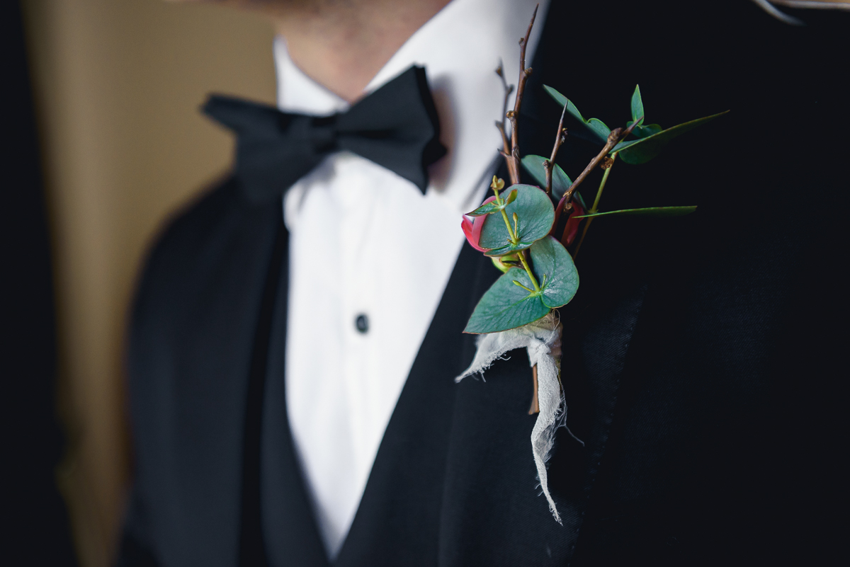buttonhole made from native flowers by Twig