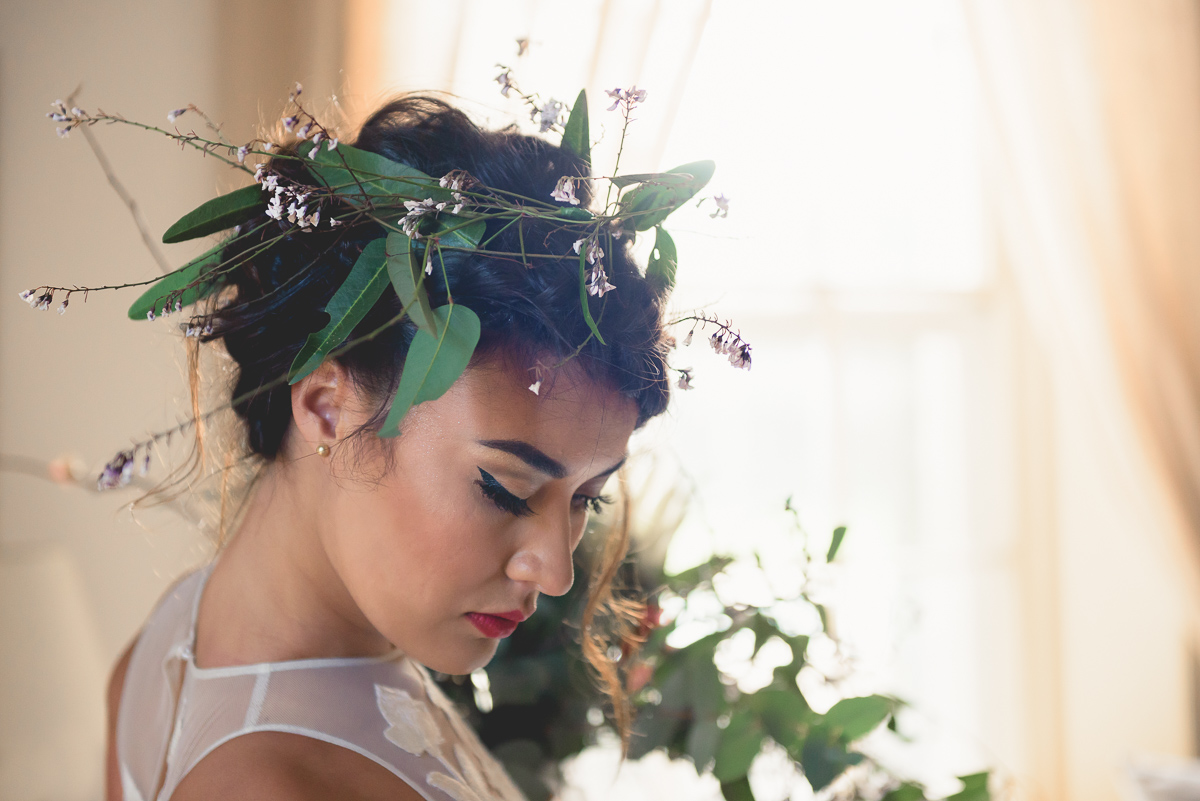 Adelaide Bride with native flowers