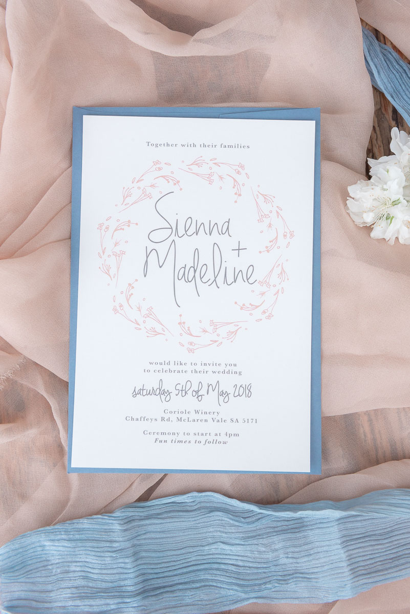 beautiful wedding invitations by Bluebelle Studio