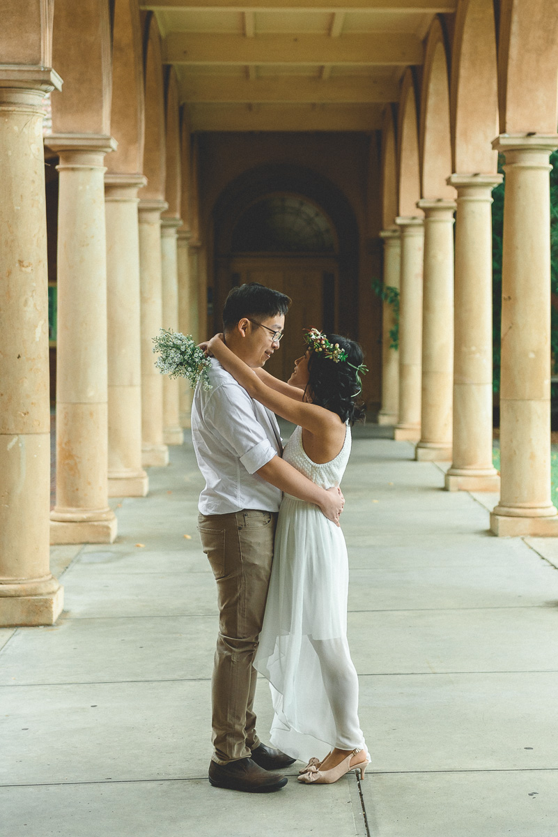 young couple in love in pre wedding photos