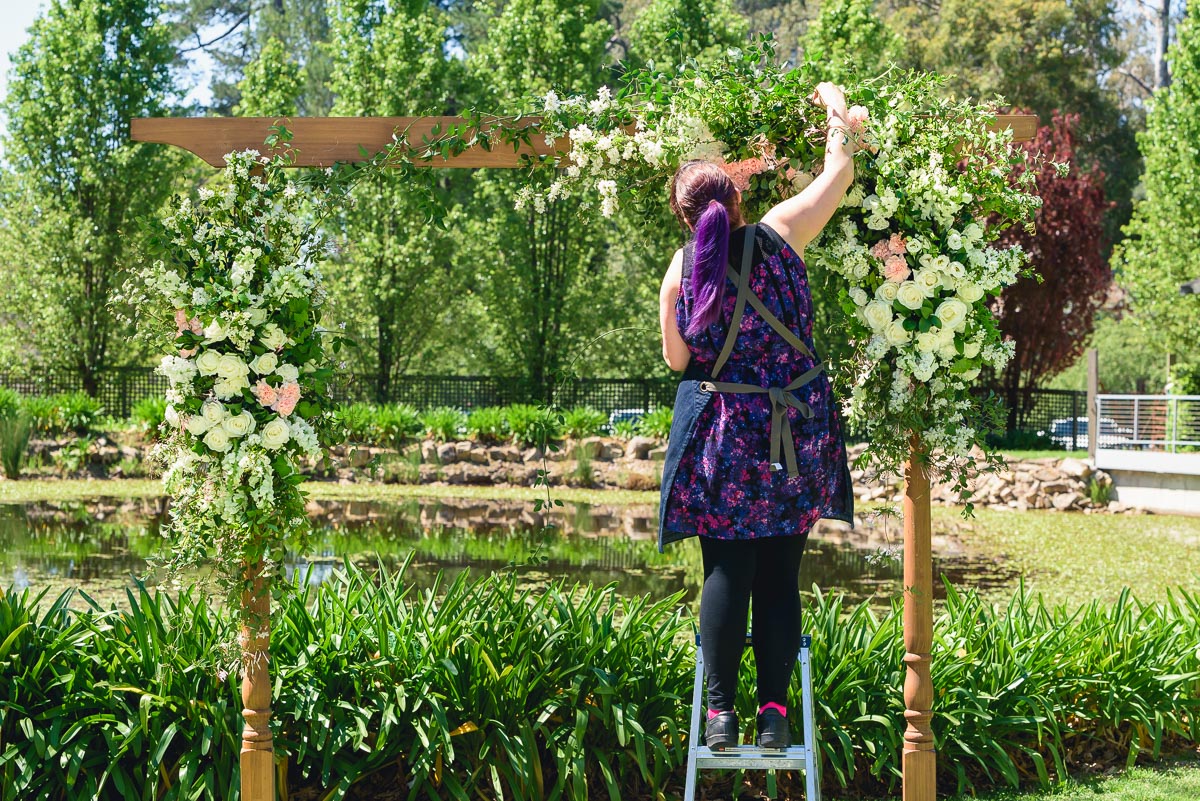 Adelaide wedding florist Amy from Bella in bloom