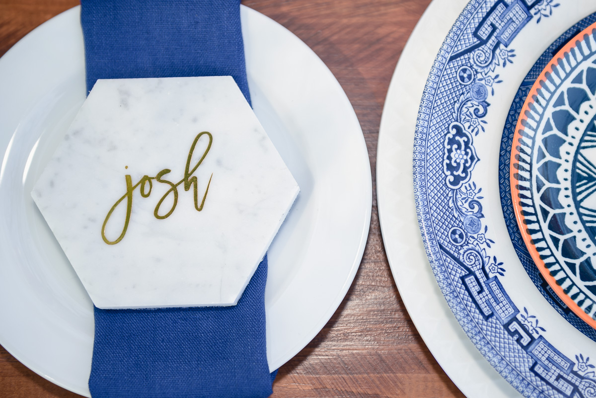 wedding table detail at collingrove homestead