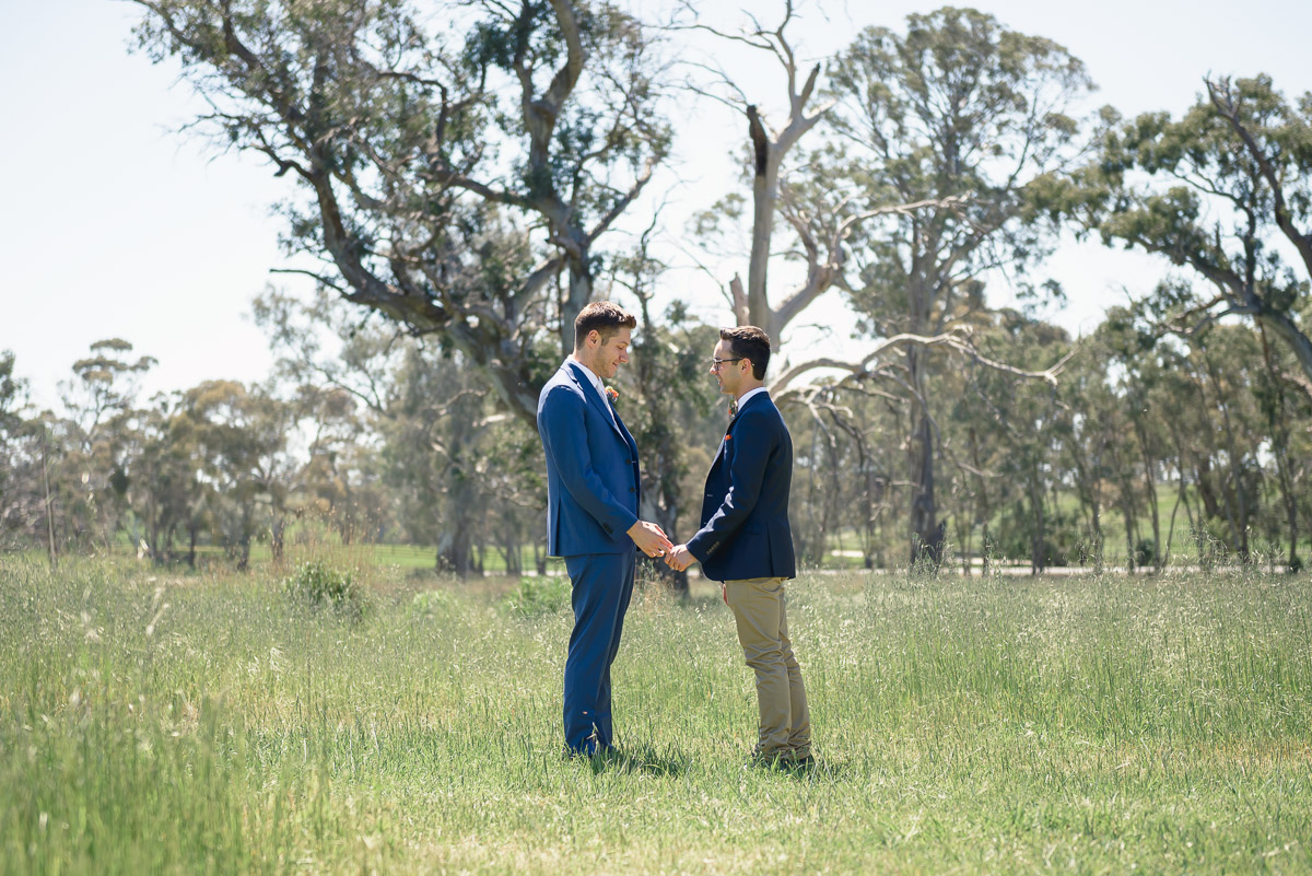 gay wedding vows at collingrove homestead in barossa valley
