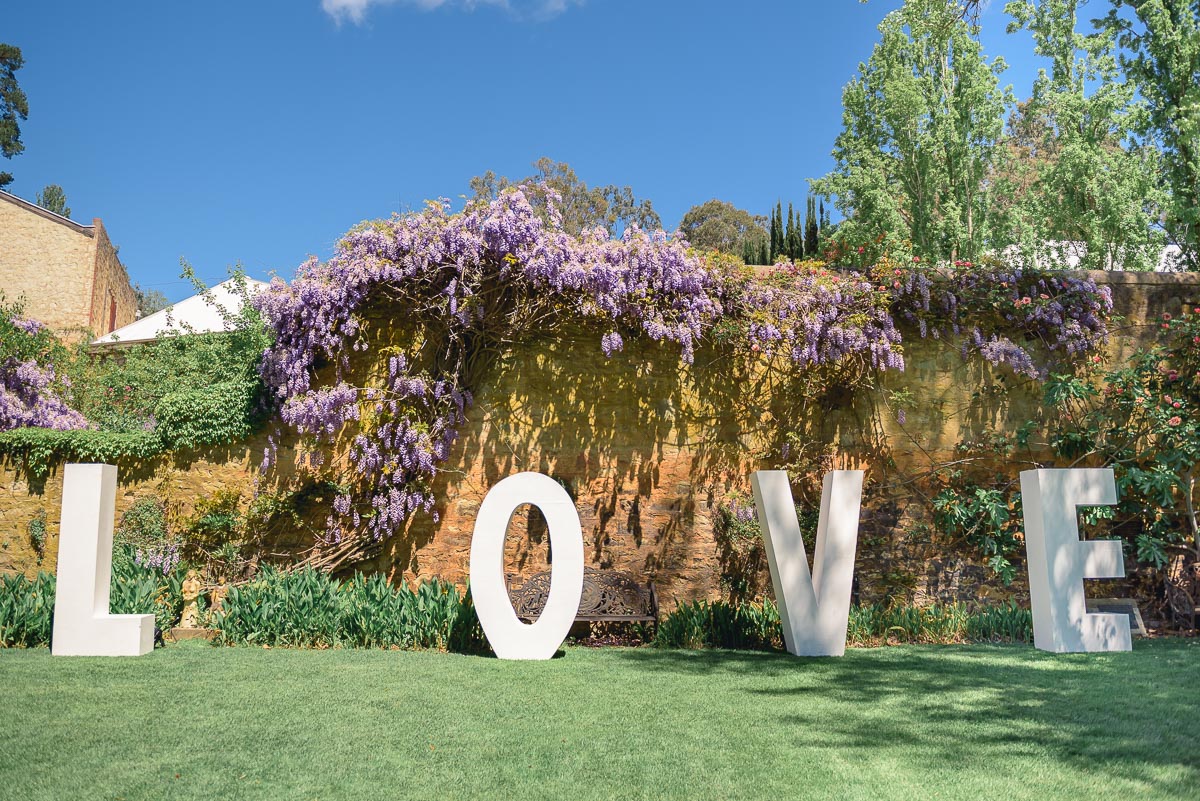 love sign at glen ewin estate