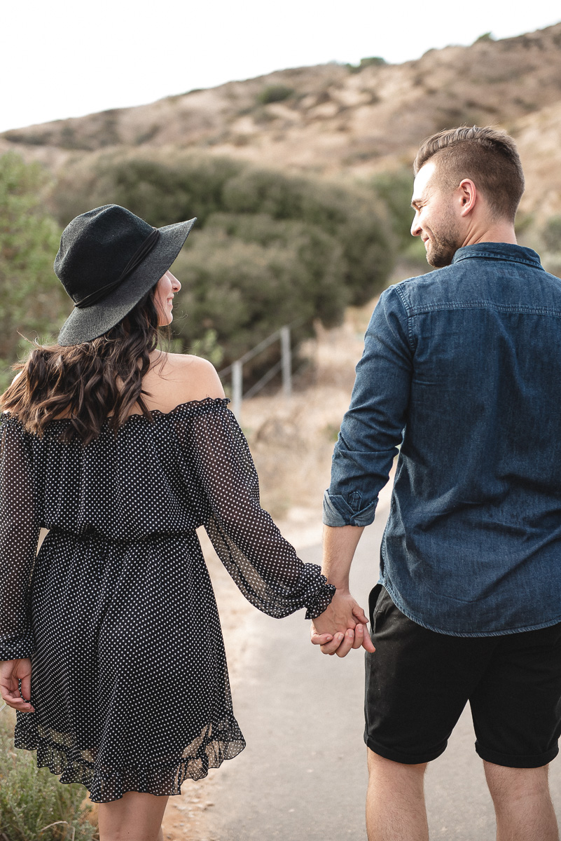 walking hand in hand down to hallett cove