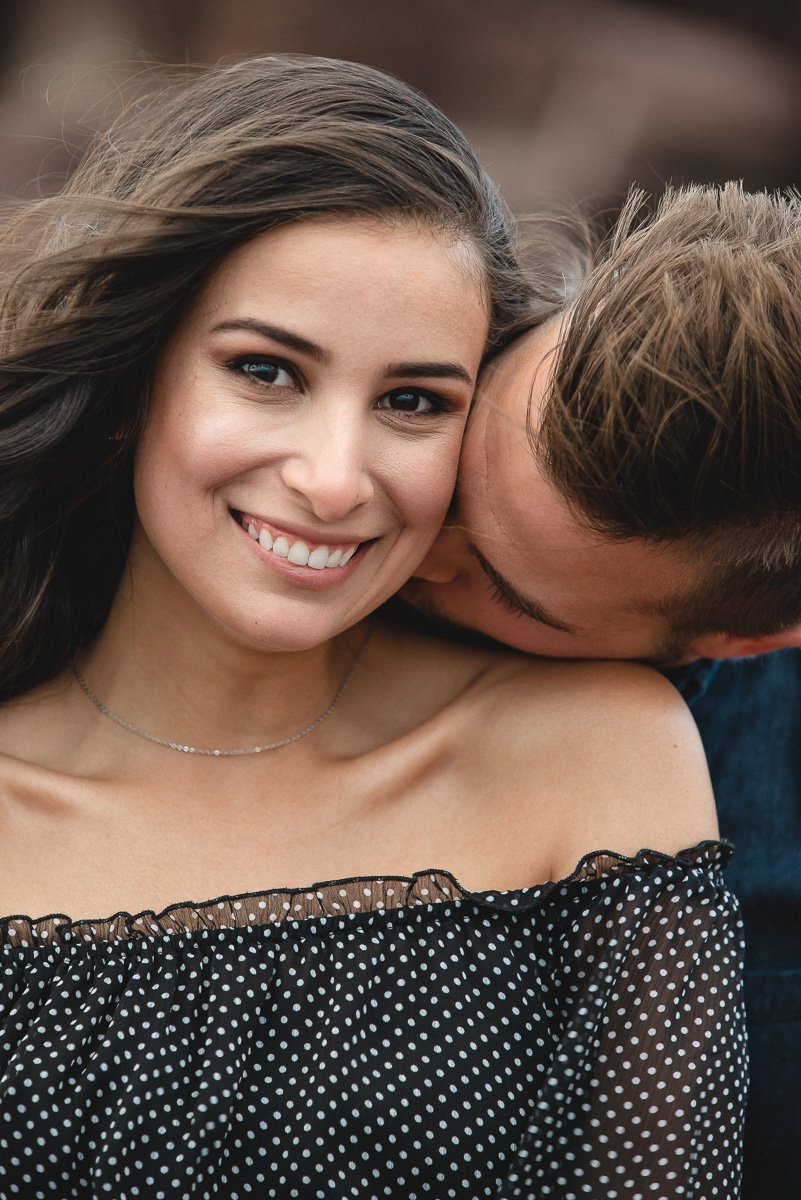 happy couple just engaged