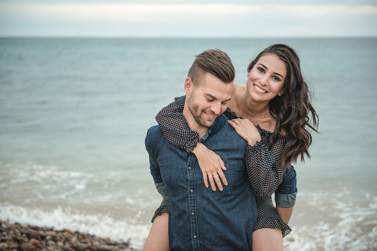 groom to be and bride to be at Hallett Cove