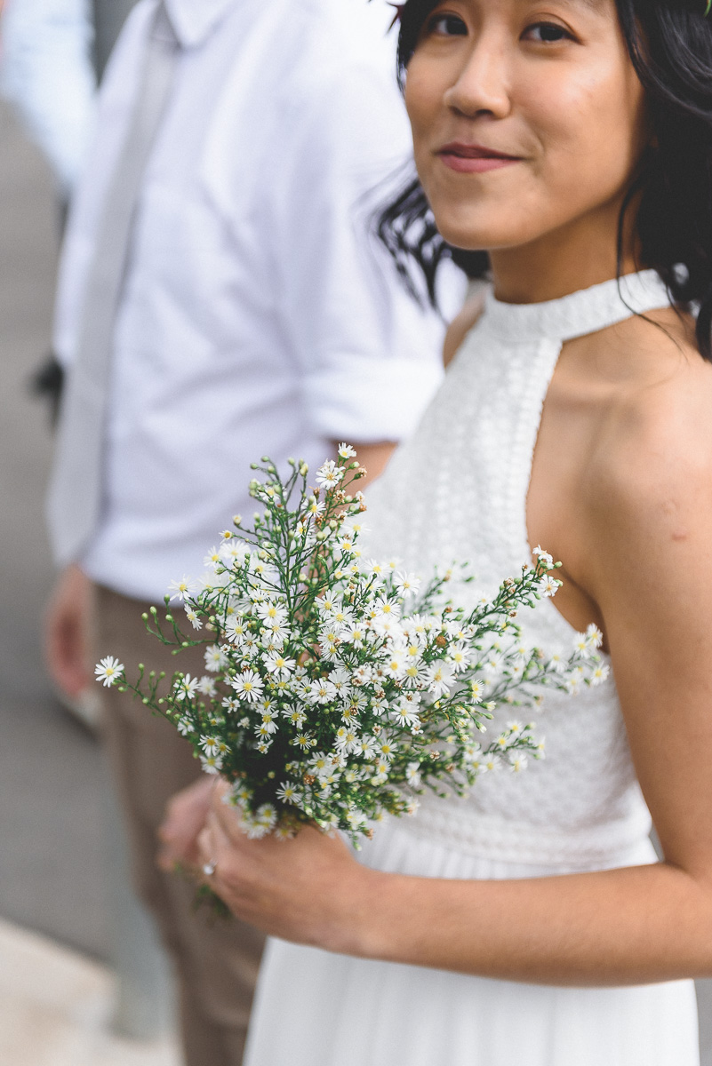 hand picked bouquet for pre wedding photos