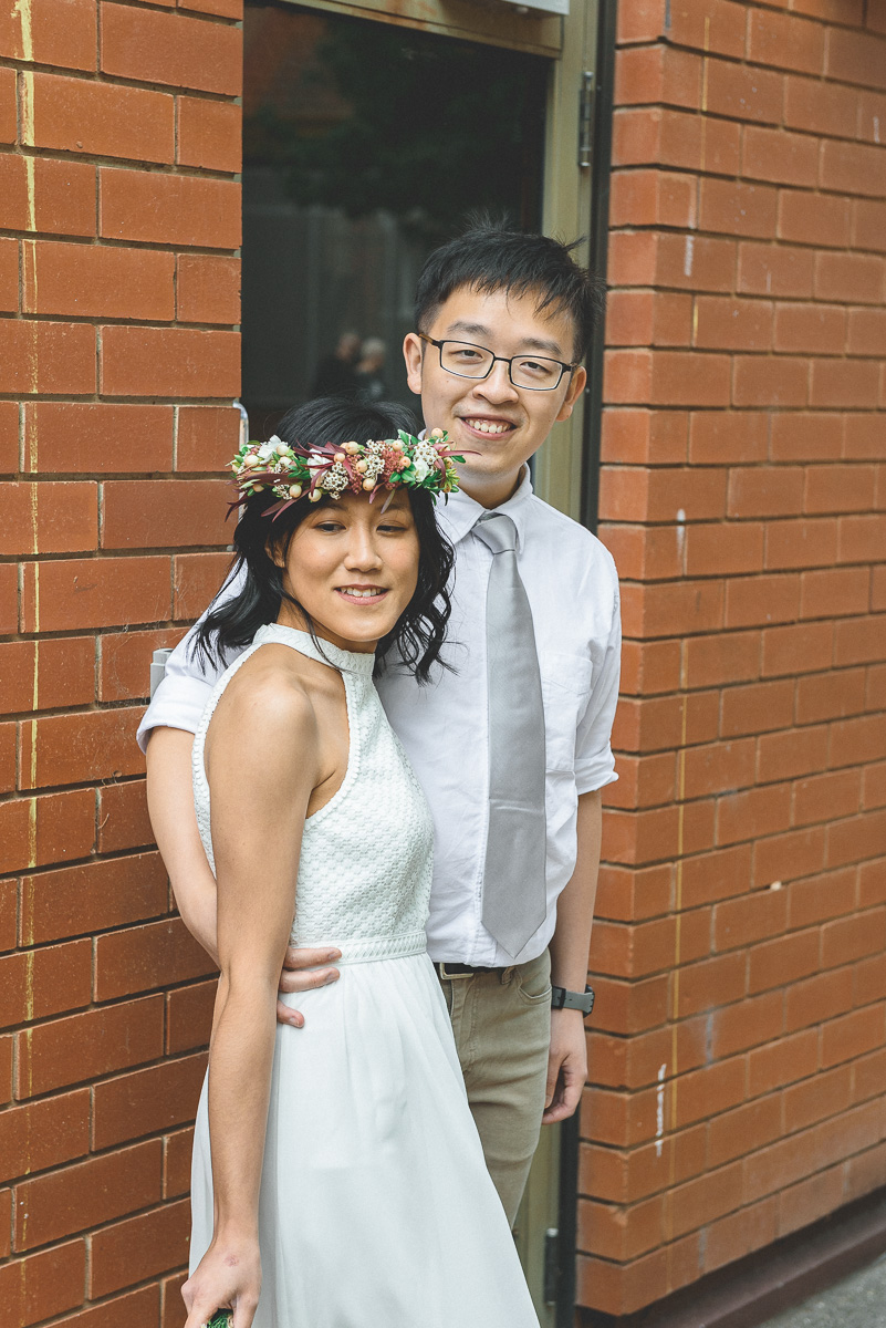 pre wedding photo outside a memorable doorway