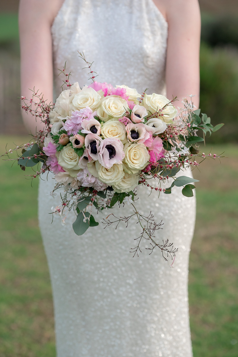 pretty bouquet at same sex wedding