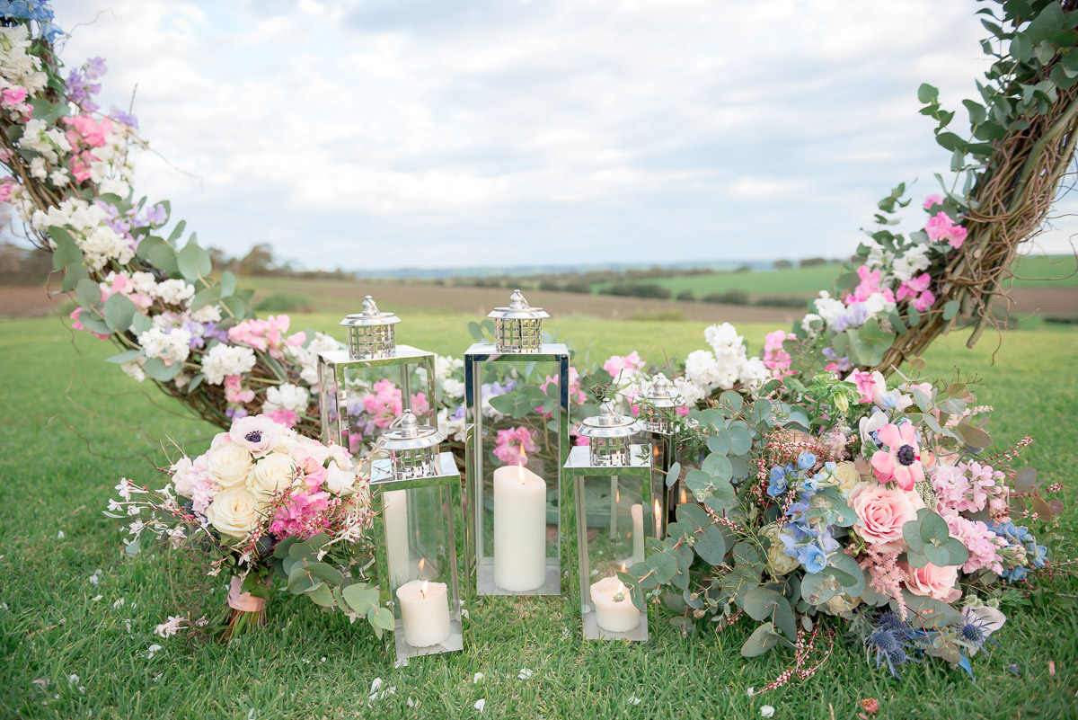 detail of arbour for same sex wedding inspiration