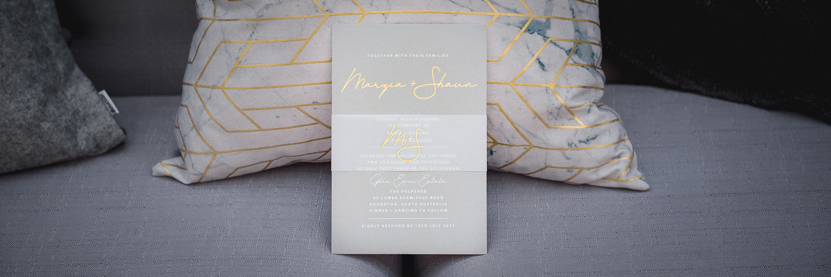 stationery and invitations from great adelaide wedding vendors