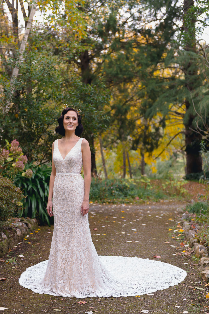 bridal portrait in dress