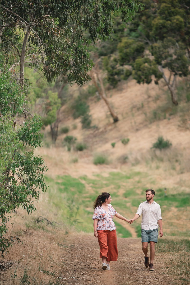 engagement photography before sunset