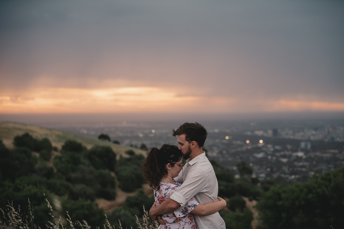 sunset photography before a storm in Adelaide