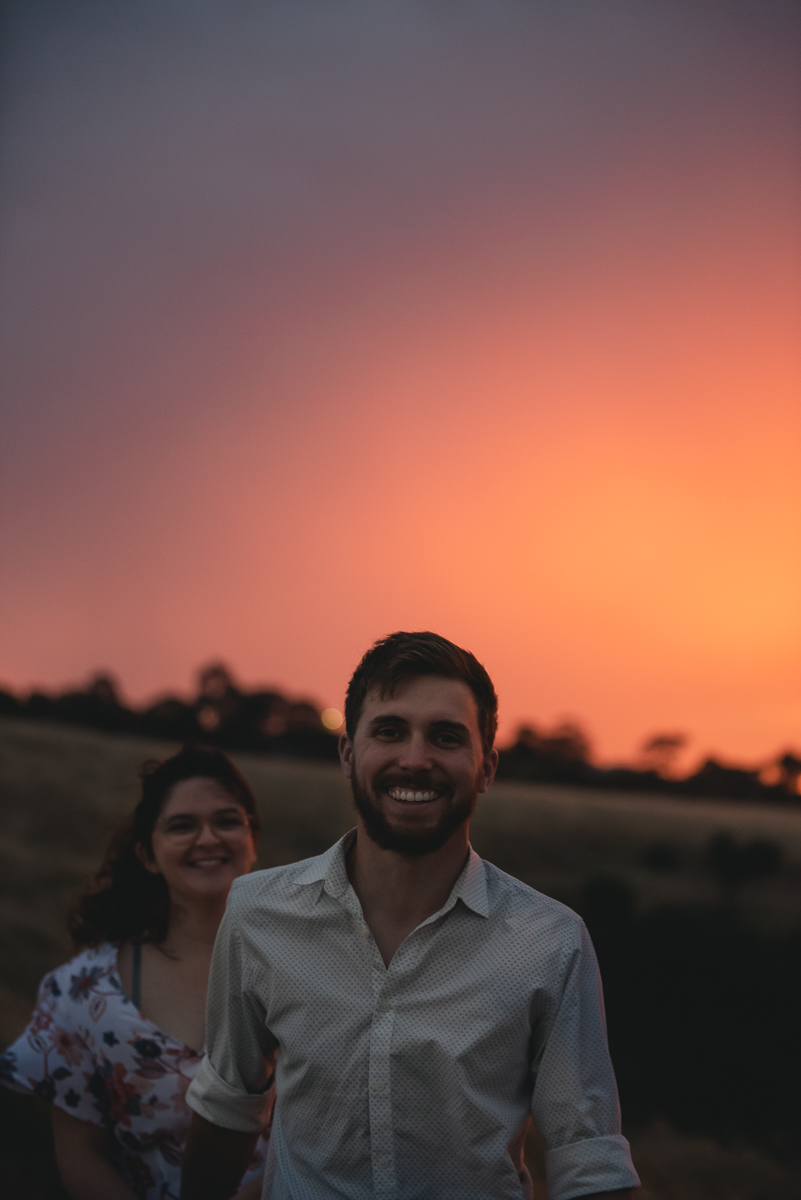 engagement photography at sunset