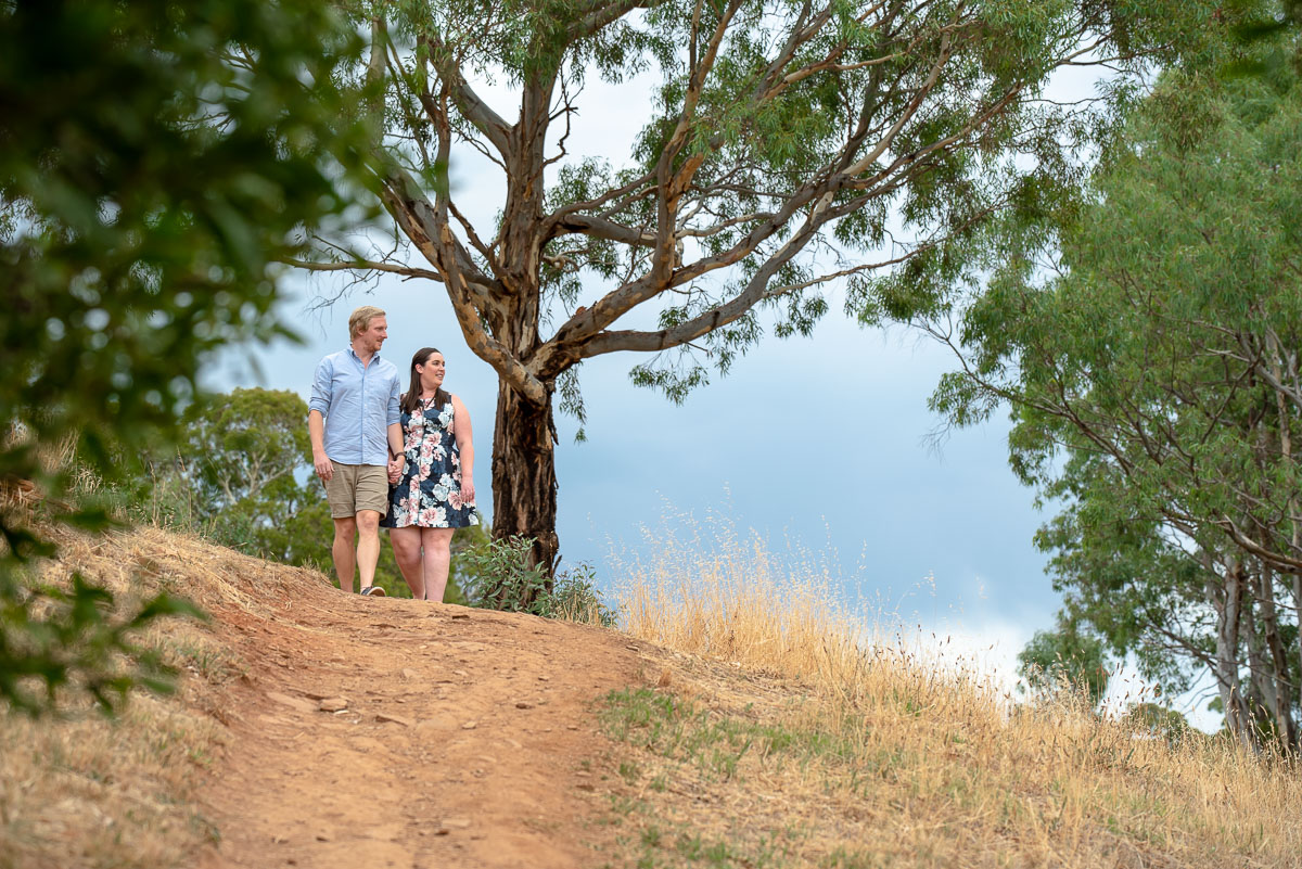 Engagement photos with Lauren and Aaron at Glen Osmond - Wilson & Lewis Photography