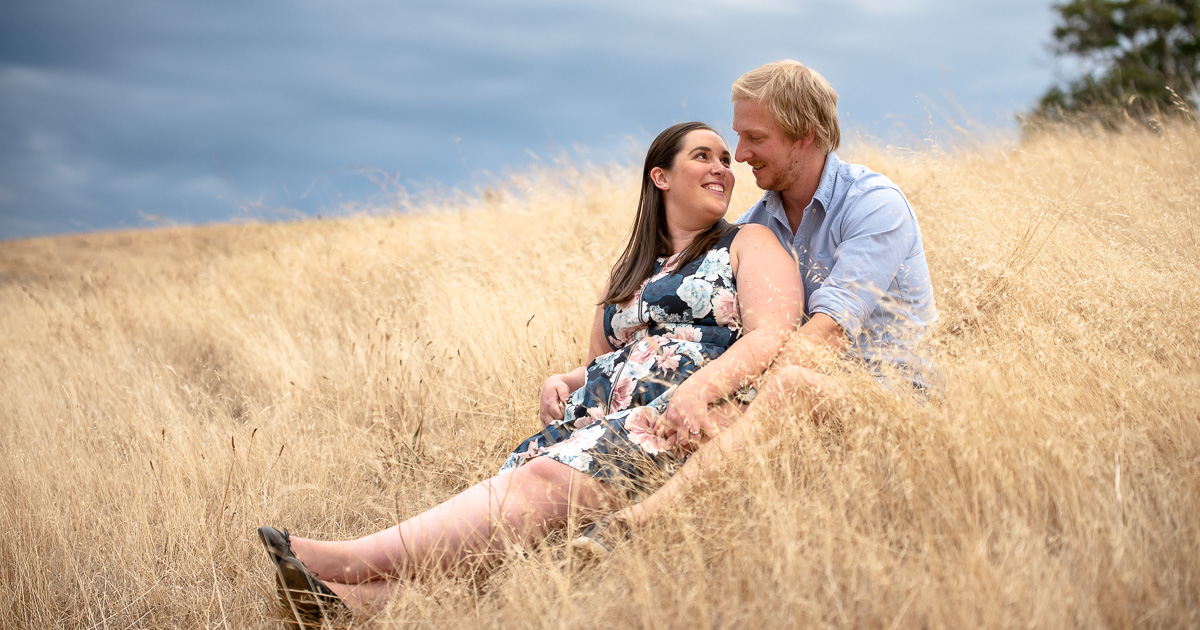 Engagement photos with Lauren and Aaron at Glen Osmond - Wilson & Lewis Photography