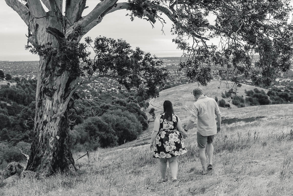 Engagement photos with Lauren and Aaron at Glen Osmond - Wilson & Lewis Photography