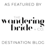 The wandering bride wedding destination blog logo
