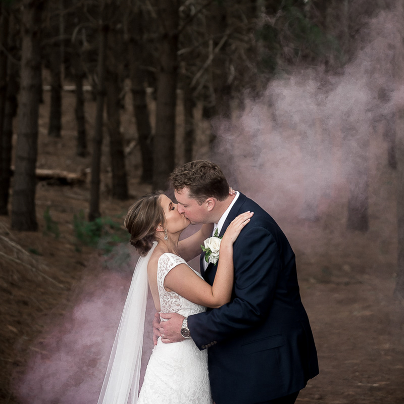 Couple kissing by Adelaide Elopement Photographer Wilson & Lewis Photography