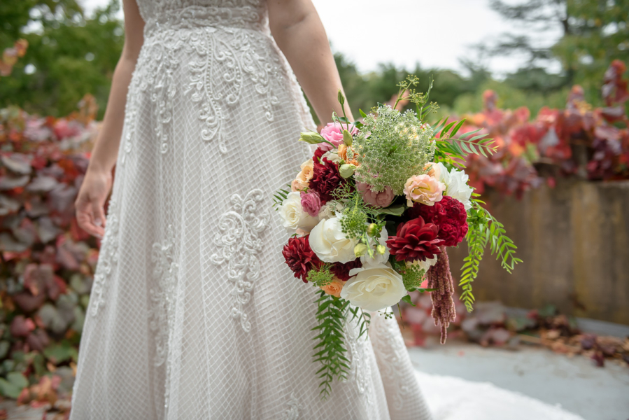 Bride and bouquet by Adelaide stylist Poppy Lane Wedding and Events Styling
