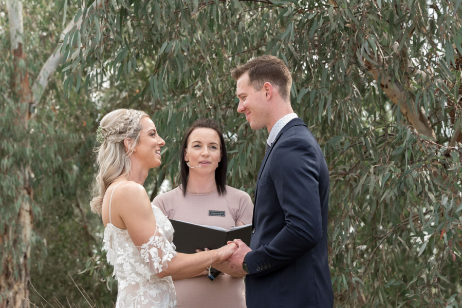 saying their vows