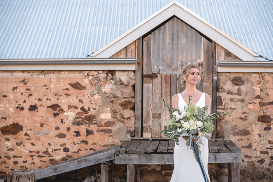 Bride at white hill estate McLaren Vale