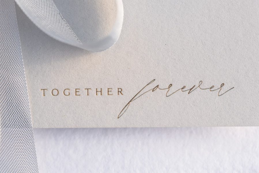 wedding stationery details by Magnolia press, Adelaide