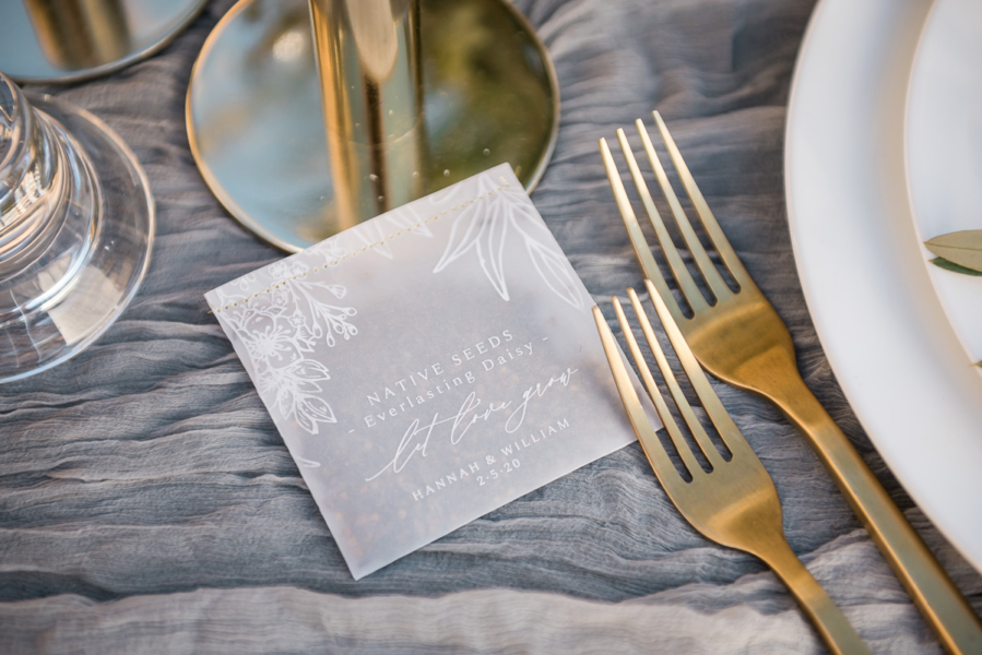 Flower seed - Wedding table detail from Love Cherish Adore