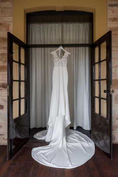 Beautiful wedding dress designed by caleche Adelaide