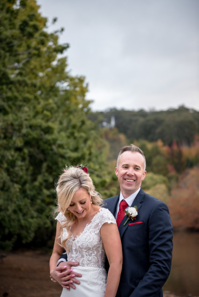 C+A candid wedding shot