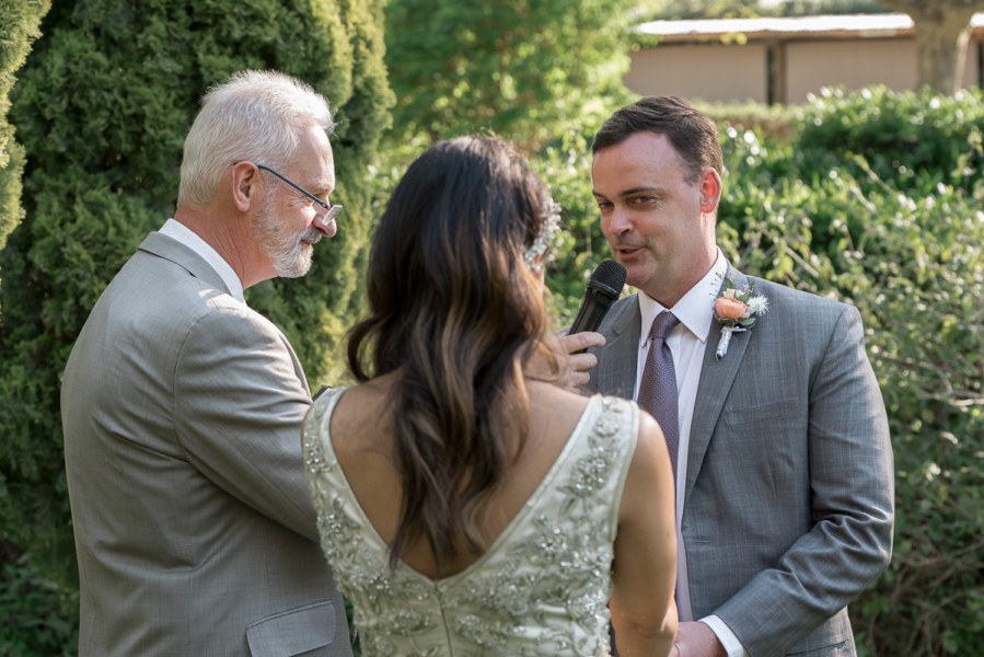 wedding vows by Adelaide elopement photographers Wilson and Lewis Photography
