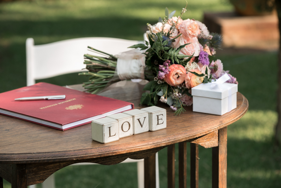 wedding table detail by Adelaide elopement photographers Wilson and Lewis Photography