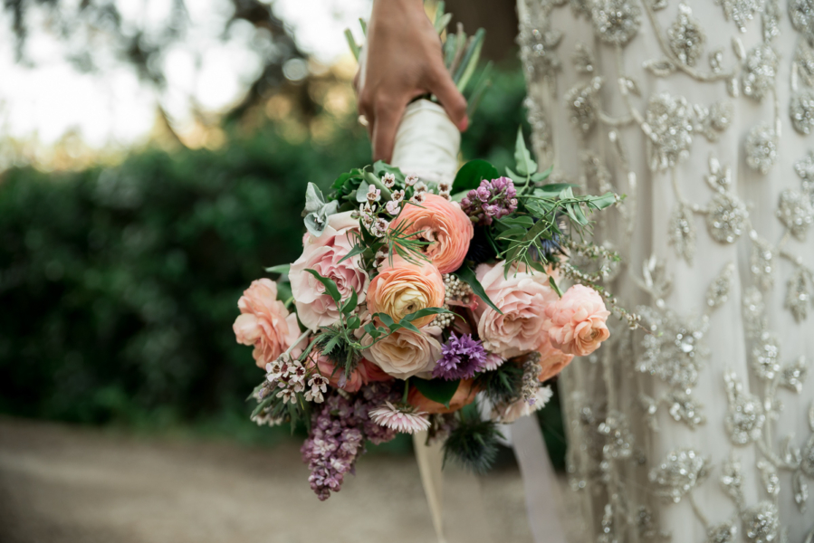 floral bouquet by blooming bridal - wilson and lewis photography