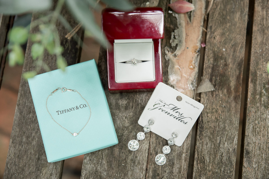 Jewellery details at Barn 1890 wedding