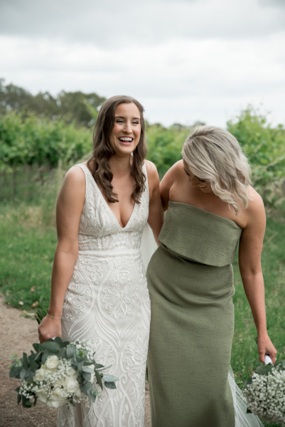 pre wedding giggles, at South Australian wedding