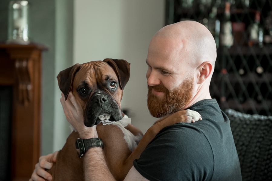 Scott and his baby dog , he loves her soooo much