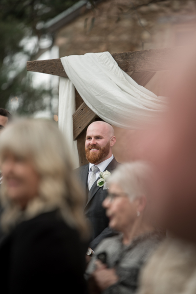 Groom sees bride for the first time