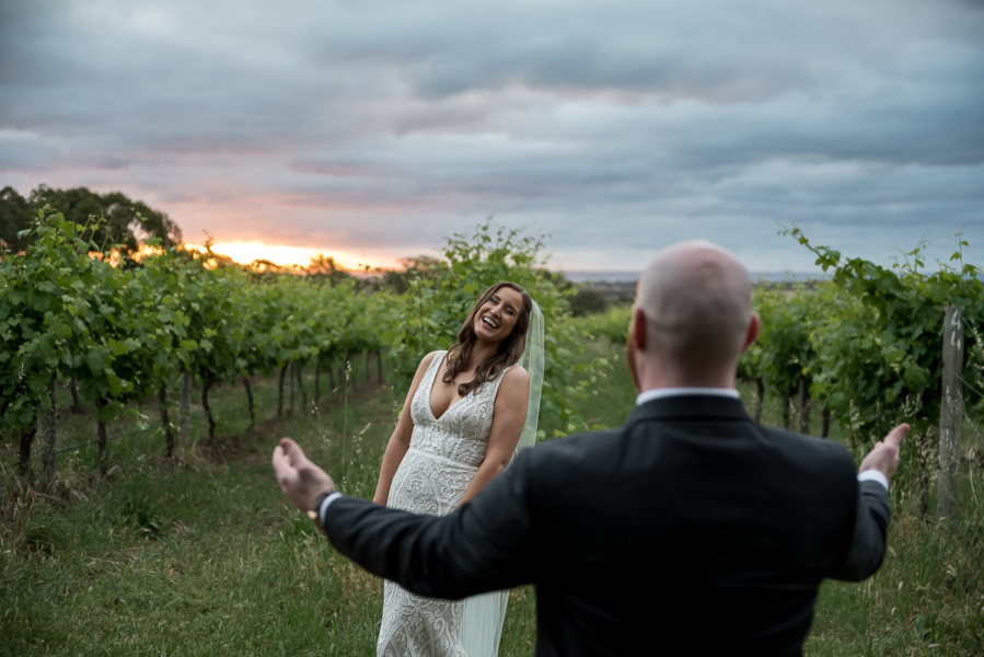 Beautiful sunset in Mclaren Vale wedding photography by Wilson & Lewis